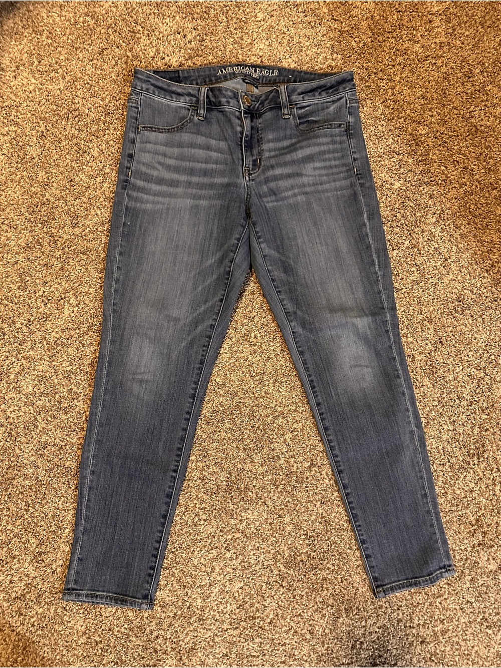 American Eagle Outfitters Women's Skinny Jeans - Faded Blue